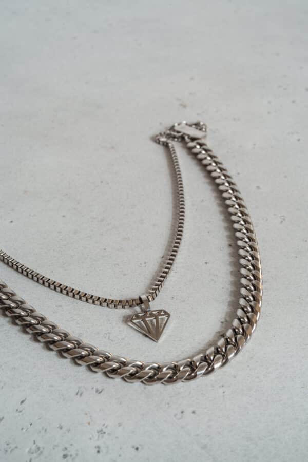 Collier double rangs LARA argent