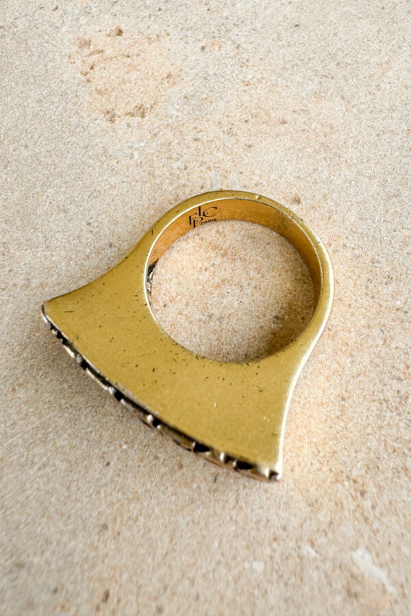 bague unique goddess laiton plaqué or antique